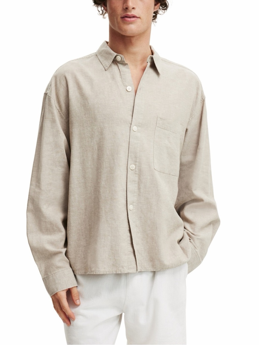 Cotton on Men's Eli Long Sleeve Shirt NWT
